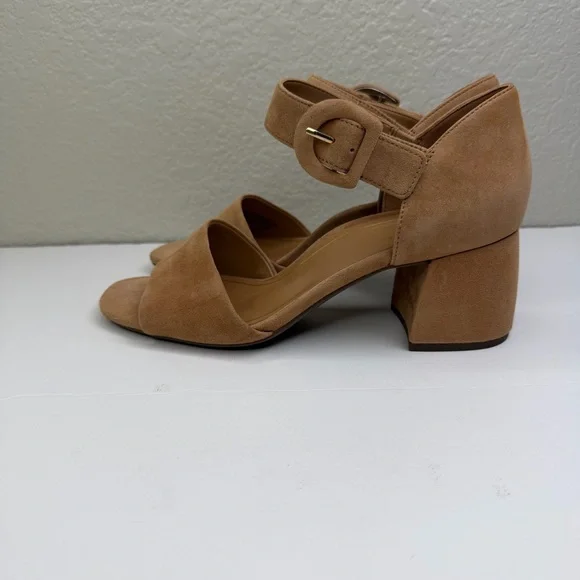 Vionic Women’s Chardonnay Suede Leather Heels Sandals Size 9.5 - Picture 7 of 11